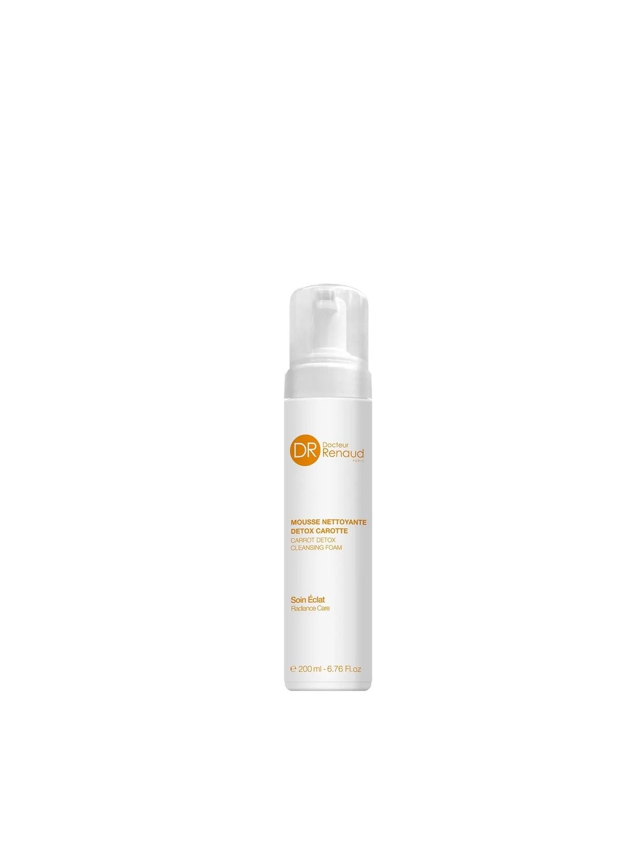 Dr. Renaud Carrot Detox Cleansing Foam - 200ml, Brightens and Detoxifies Skin