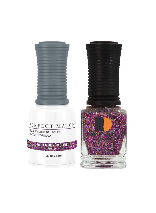 Soak Off Gel Nail Polish UV LED Gel Polish Red Ruby Rules PMS57