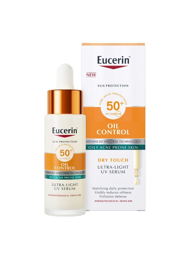 Eucerin Sunscreen Oil Control Ultra-Light UV Daily Serum SPF 50+, Ultra-light & Mattifying Face Serum with SPF. Offers Very High UVA/UVB Protection, Oil Control & Pollution Defense for Oily & Acne Prone Skin. 30 ml - image 10