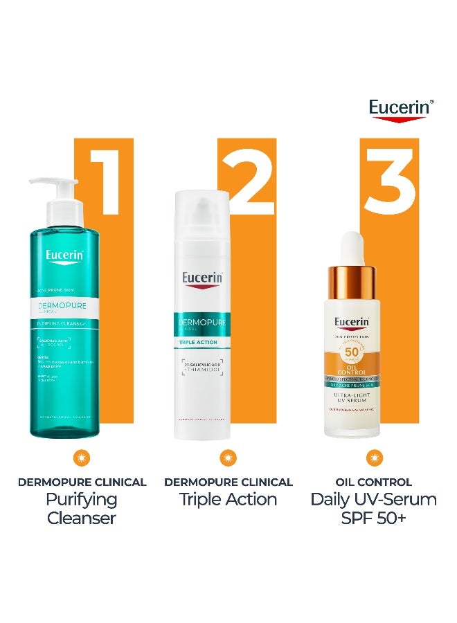 Eucerin Sunscreen Oil Control Ultra-Light UV Daily Serum SPF 50+, Ultra-light & Mattifying Face Serum with SPF. Offers Very High UVA/UVB Protection, Oil Control & Pollution Defense for Oily & Acne Prone Skin. 30 ml - image 9