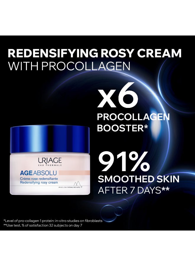 Age Absolu Redensifying Rosy | Anti-Ageing Face Cream Collagen Boosting Plumping | For Mature And Sensitive Skin 50ml - image 3