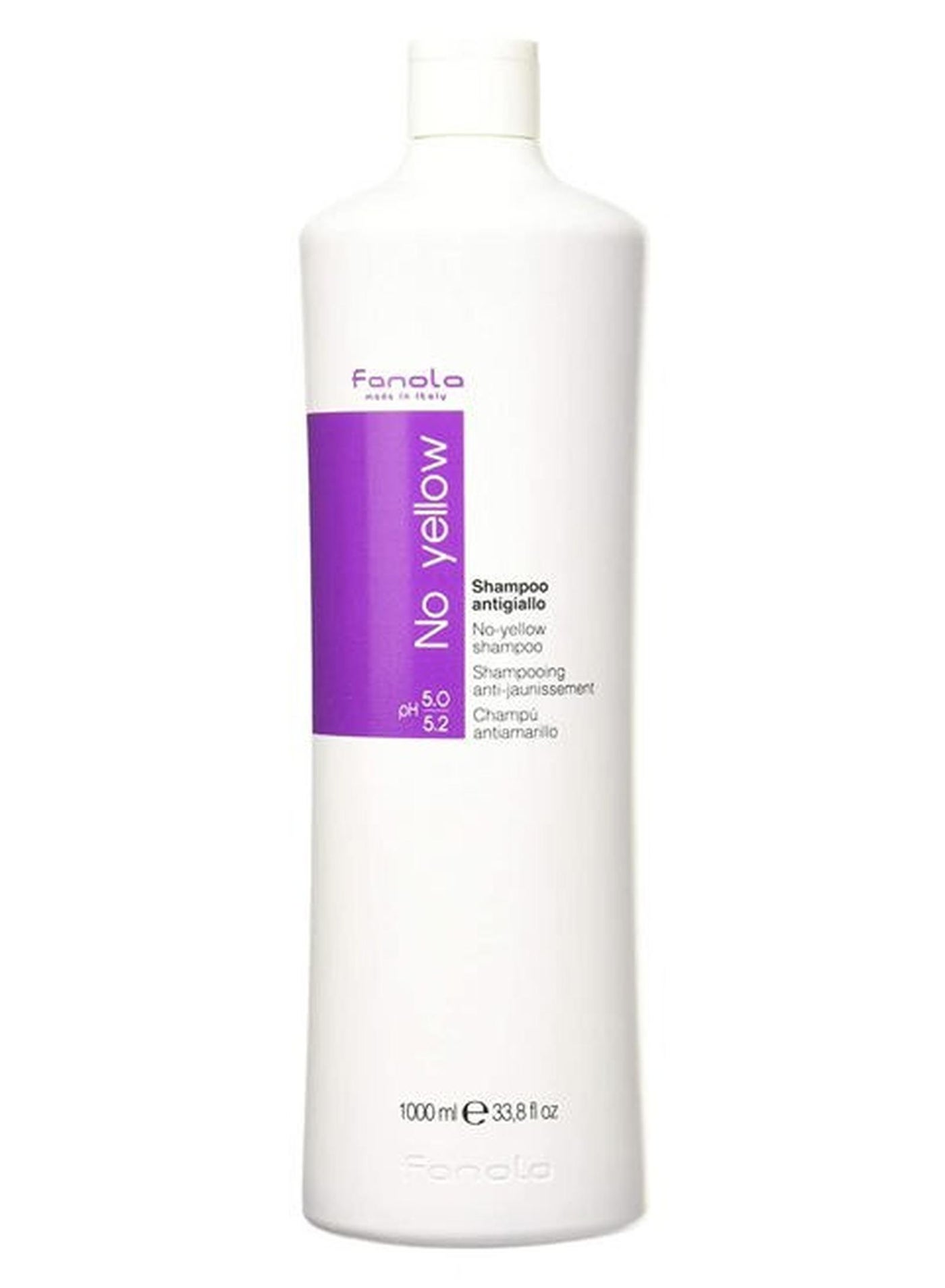 No Yellow Purple Shampoo - Purple Color Depositing Shampoo for Blondes, Bleached & Grey Hair - Formulated with Violet Pigment to Remove Brassy Tones from Hair (33.8 Fl oz)