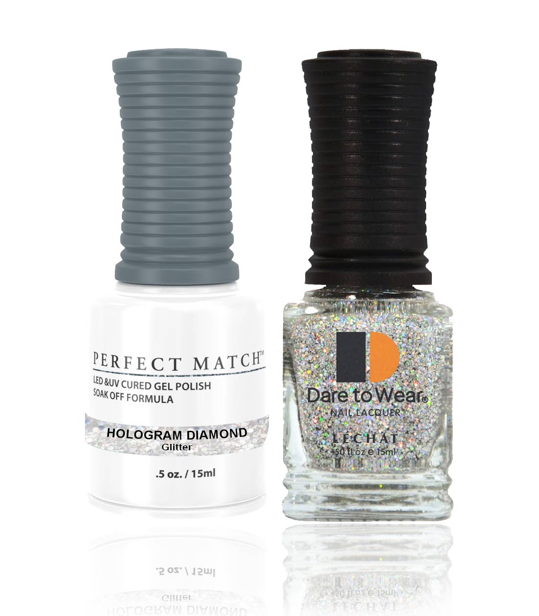 Perfect Match Gel Nail Polish 15ml Soak Off Long Lasting High Shine UV LED Gel Non Toxic Easy Application Wide Color Range for Manicure and Pedicure Hologram Diamond PMS59