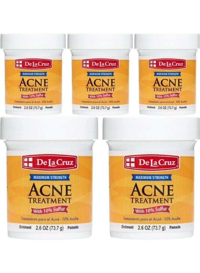 Acne Treatment Ointment with 10% Sulfur(73.7 g) 5 PCS
