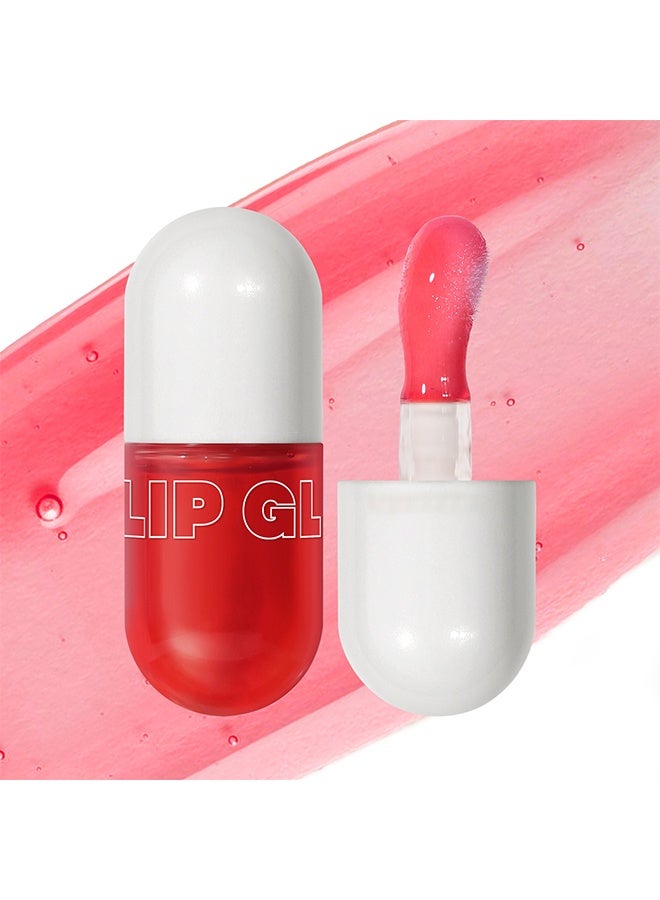 Lip Glow Oil,Lip Oil Hydrating and Plumping Lip Tint  Lip Oil Moisturizing Nourishing Reduce Dryness Roughness Repair Nourishment Lip Glow Lip Plumper