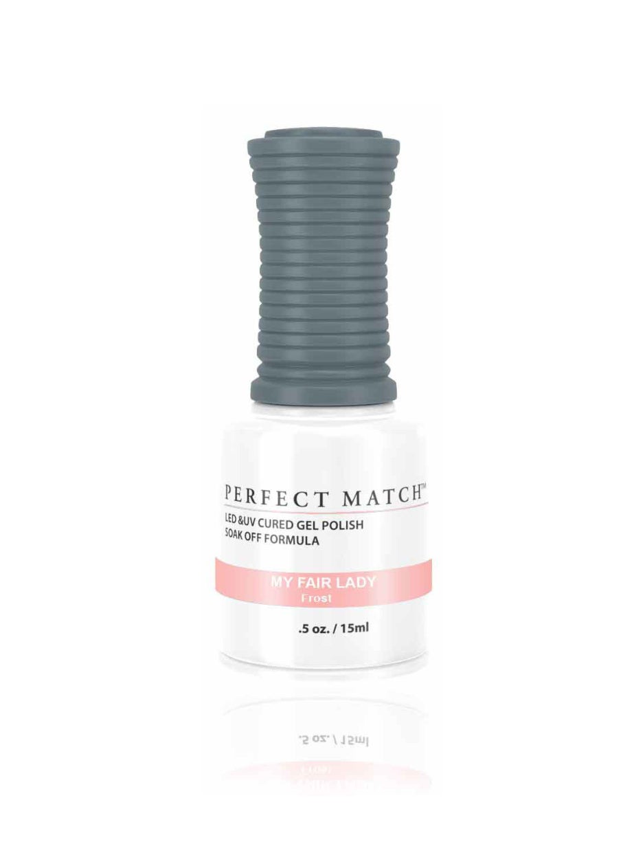 Perfect Match Gel Nail Polish 15ml Soak Off Long Lasting High Shine UV LED Gel Non Toxic Easy Application Wide Color Range for Manicure and Pedicure My Fair Lady PMS14