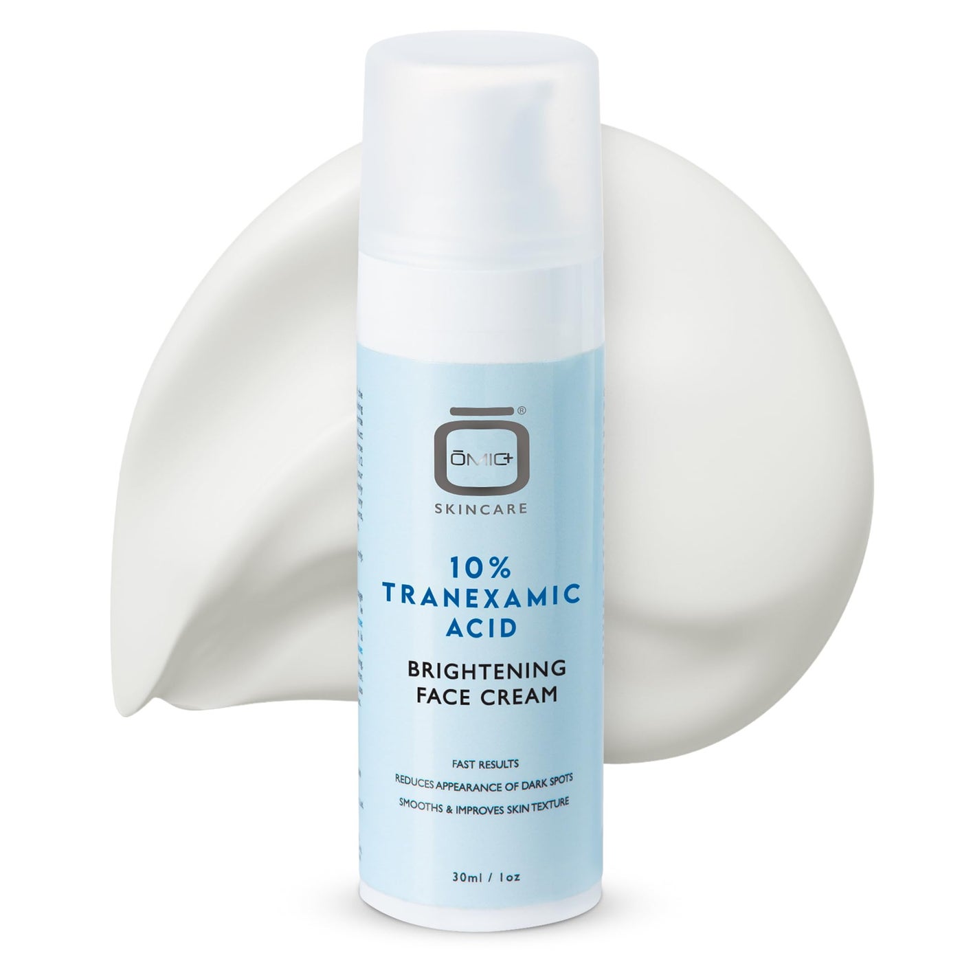 OMIC 10% Tranexamic Acid Cream â€“ 1 fl oz / 30ml â€“ Skin Brightening Cream, Reduce Appearance of Dark Spots, Skin Moisturizer, Even Skin Tone with Coconut Oil & Vitamin E