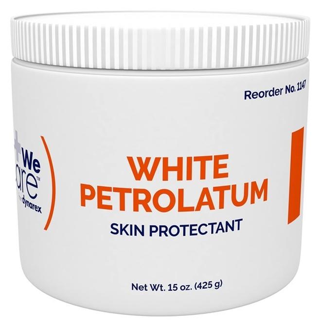 White Petrolatum, Petroleum Jelly for Dry, Damaged or Cracked Skin, Soothing White Petroleum Jelly for Minor Skin Irritations, 15 oz. (425g) Jar, 1 Petroleum Jelly Jar