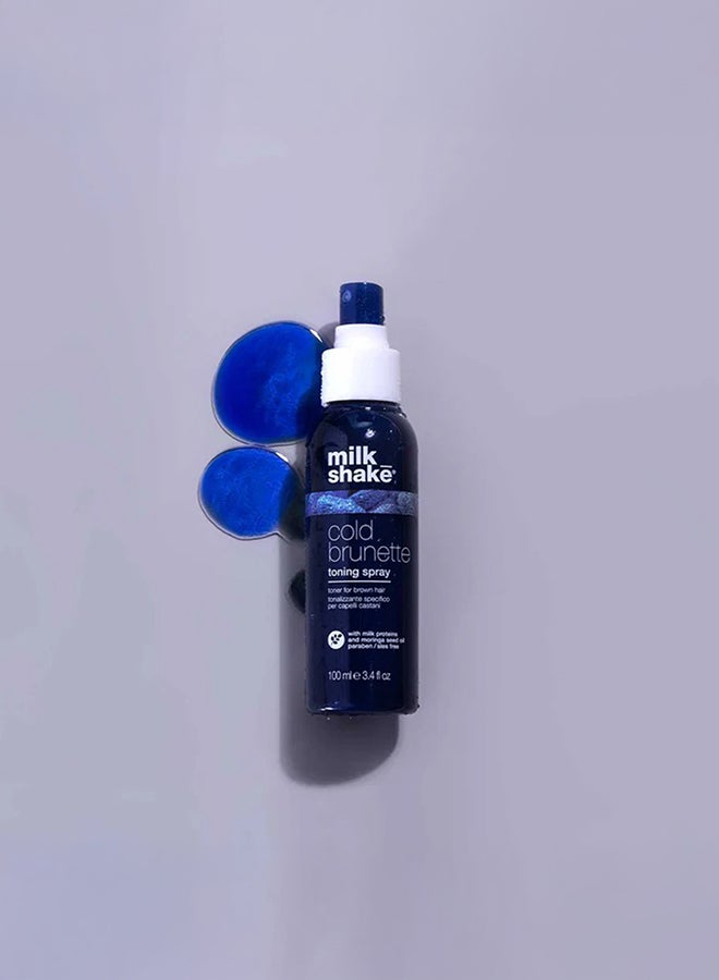 Toning Spray for Brunette Hair with Blue Pigment - Neutralizes Warm Red & Orange Tones, Hydrates & Strengthens for a Cooler, Deeper Hue (100 ml) - image 4