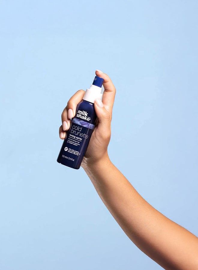 Toning Spray for Brunette Hair with Blue Pigment - Neutralizes Warm Red & Orange Tones, Hydrates & Strengthens for a Cooler, Deeper Hue (100 ml) - image 5