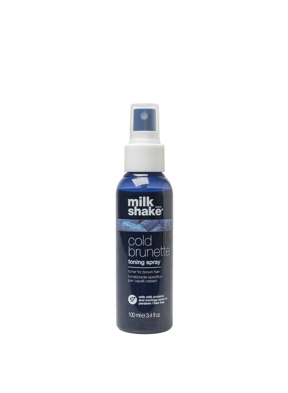 Toning Spray for Brunette Hair with Blue Pigment - Neutralizes Warm Red & Orange Tones, Hydrates & Strengthens for a Cooler, Deeper Hue (100 ml)