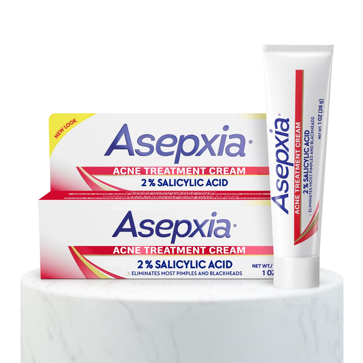 Asepxia 2% Salicylic Acid Acne Spot Treatment Cream | Drying Formula Targets Acne, Clears & Prevents Blemishes, Reduces Redness, Penetrates Pores, Pimple Cream, 1 Oz, 1-Pack