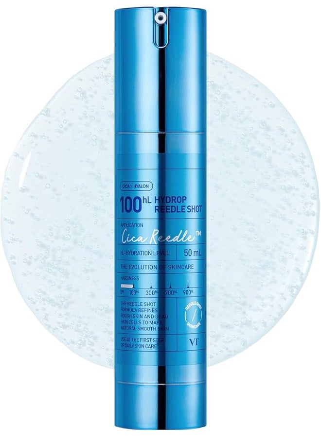 Hydrop Reedle Shot 100hL, Hyaluronic Acid Microneedling Serum, Intensive Hydrating & Moisturizing Exosome, Soft & Glass Skin, Korean Skin Booster1.69 Fl Oz.(50ml)