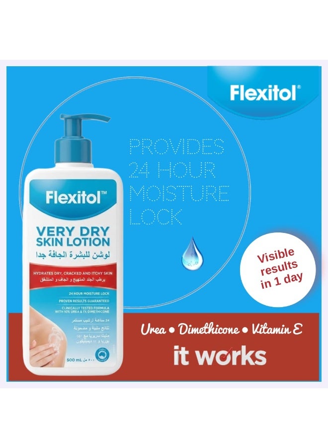 Flexitol Very Dry Skin Lotion for Long-Lasting Hydration & Skin Softening – 500ml - image 4