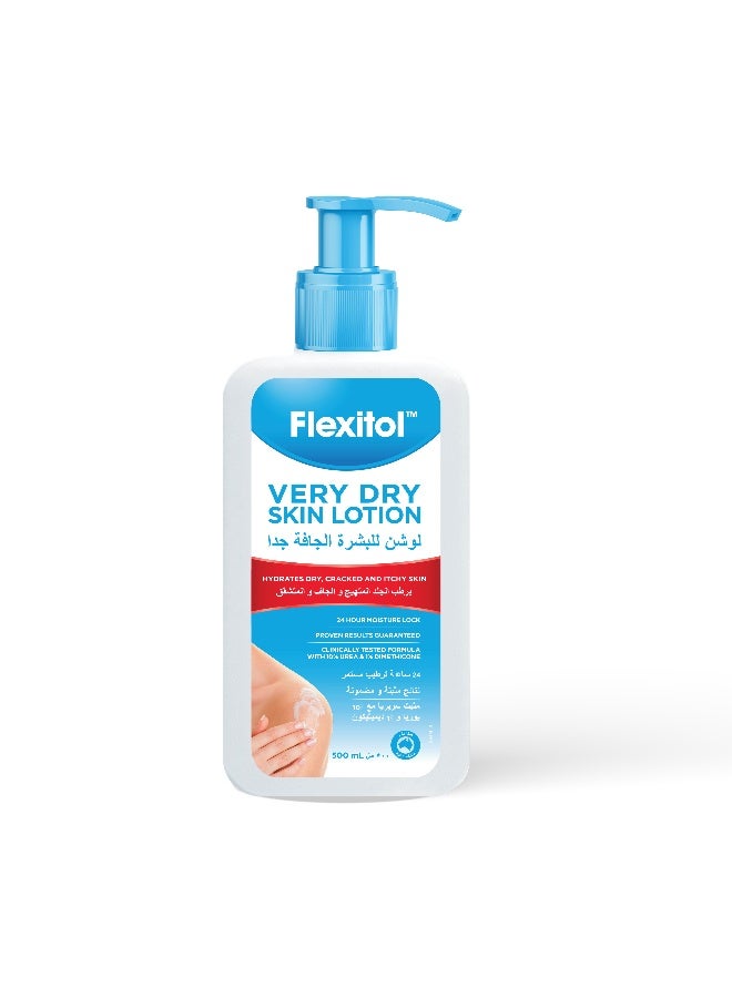 Flexitol Very Dry Skin Lotion for Long-Lasting Hydration & Skin Softening – 500ml