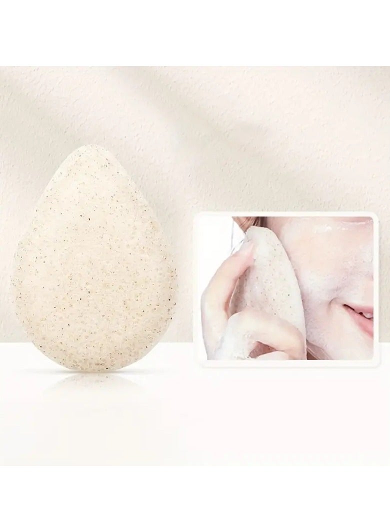 1pc Facial Sponge For Deep Cleansing & Gentle Exfoliating - Konjac Material Exfoliating Pads For Removing Dead Skin, Dirt And Makeup - Bathroom Accessories