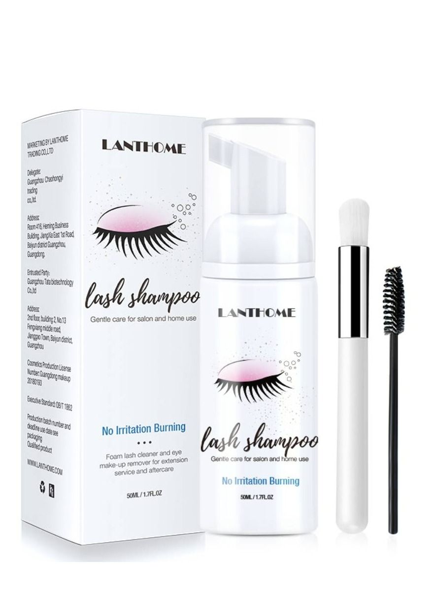 Eyelash Shampoo Gentle For Eye Glossy And Shinny For Women 50ml