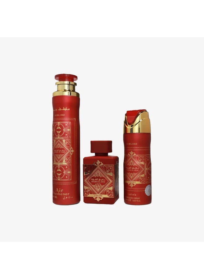 Giftset Badee Al Oud Sublime + Deo + Af - image 2