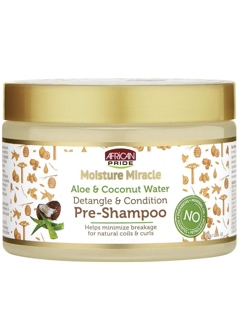 African Pride Moisture Miracle Aloe & Coconut Water Pre-Shampoo 340 g