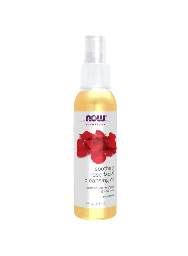 Solutions, Soothing Rose Facial Cleansing Oil With Jojoba Oil, Vitamin E and Rose Absolute, 4 Fluid Ounce