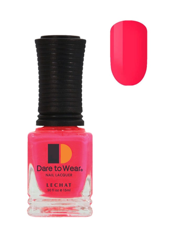 Nail Polish Super Shine Long Wear Lacquer Quick Drying Nail Color Resists Chips Fading Lasts Up To 3 Weeks Precise Application In One Stroke Nail Paint That'S Hot Pink Dw38