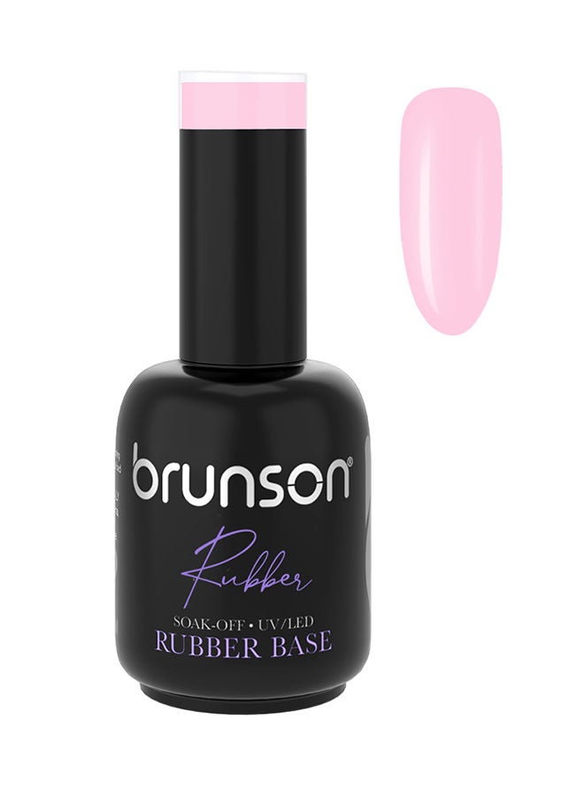 Rubber Base Gel Nail Polish Long Lasting Gel Polish Base for Chip-Free Shine Strengthens French Manicure Rubber Base Coat UV/LED Rubber Gel Soak Off Hard Gel Polish for Nail Extension Gel 18ml BRB11
