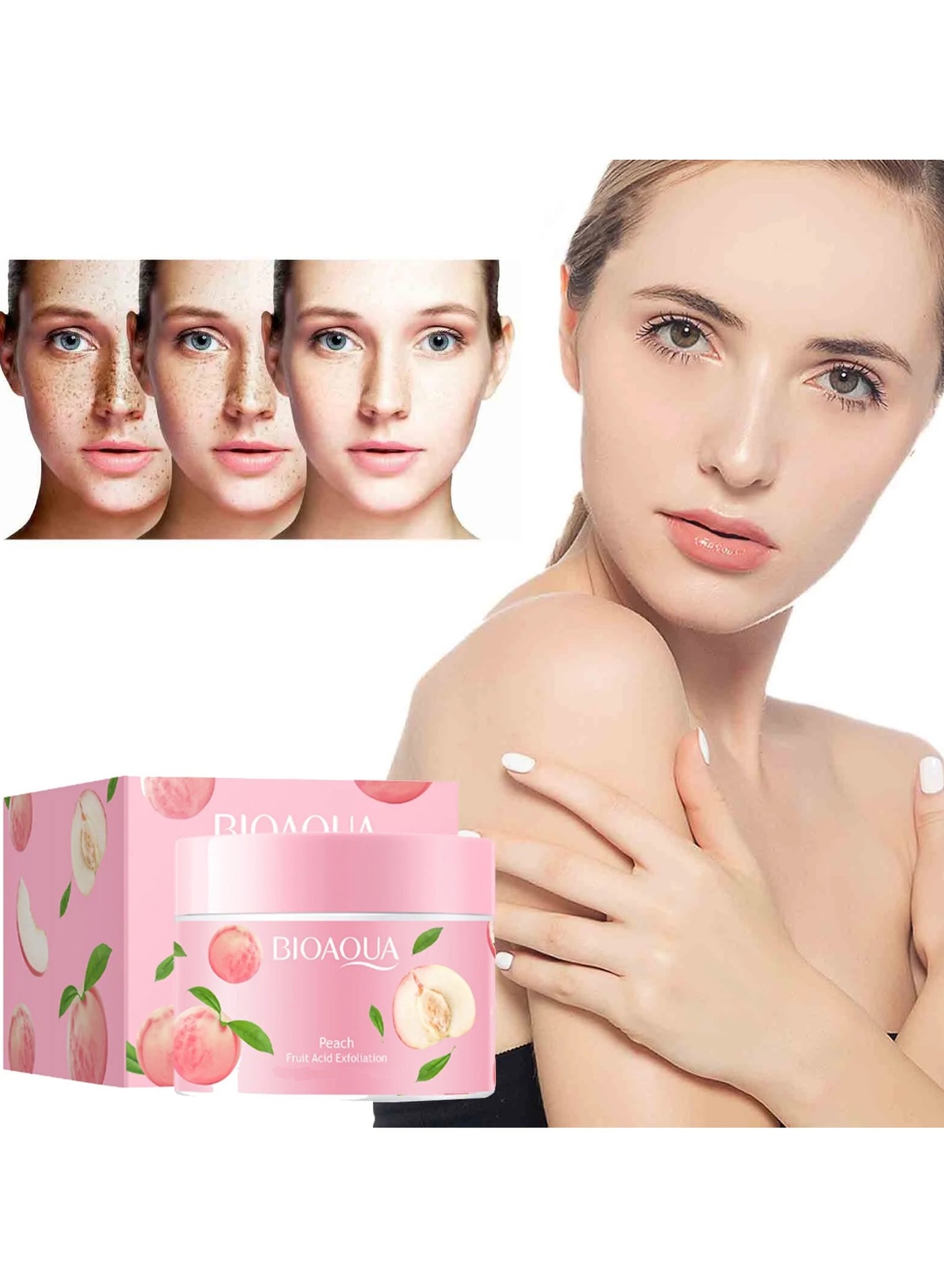 BIOAQUA Peach Extract Fruit Acid Exfoliating Face Gel Cream