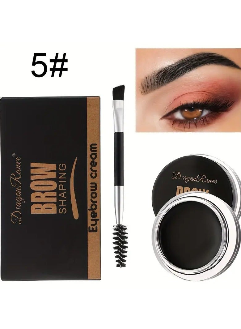 DragonRanee Brow Shaping Eyebrow Setting Gel - Long-Wearing, Waterproof, Sweat-Resistant Eyebrow Color Cream for All Skin Types, Natural Look, Easy Application, Non-Fading Eyebrow Gel