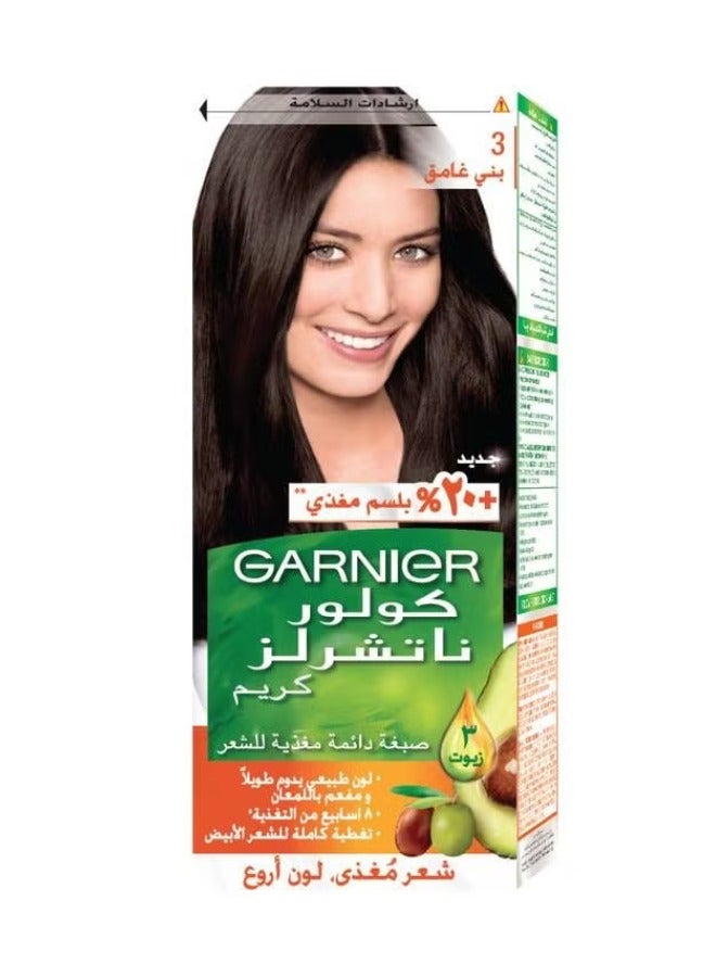 Color Naturals Permanent Hair Color 3.0 Dark Brown 112ml