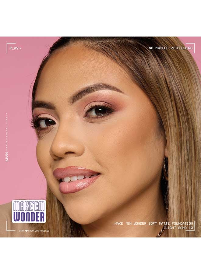 Make 'EM Wonder, 24H Soft Matte Foundation, Undetectable  Finish, Light Sand - image 6