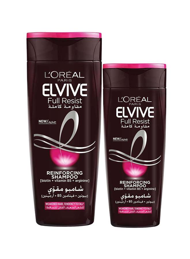 Elvive Fall Resist Shampoo 600ml + Shampoo 400ml For Weak and Fragile Hair