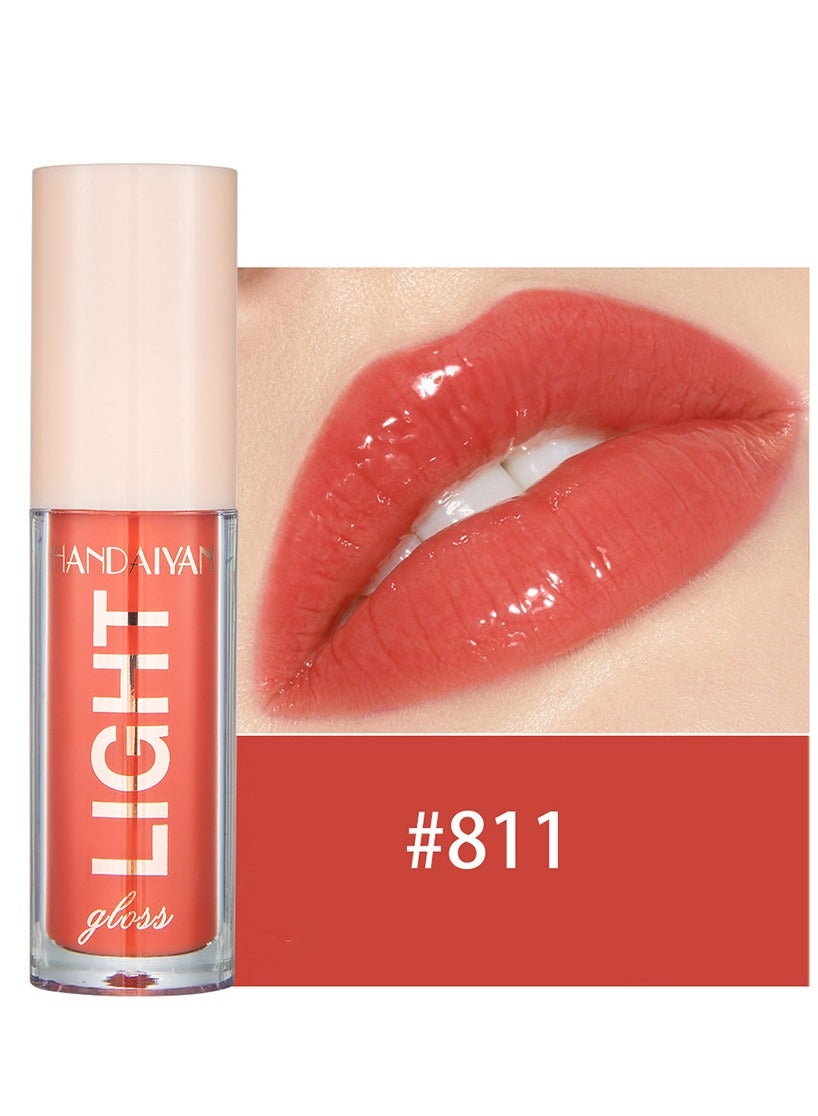 Lip Gloss Jelly Hydrating Moisturizing Long Lasting High Glossy Light Stain Super Shiny Balm Oil Tinted Treatment Lips Glow Glass Shine Makeup Color Bright Lifter Lip Care For Women Girls