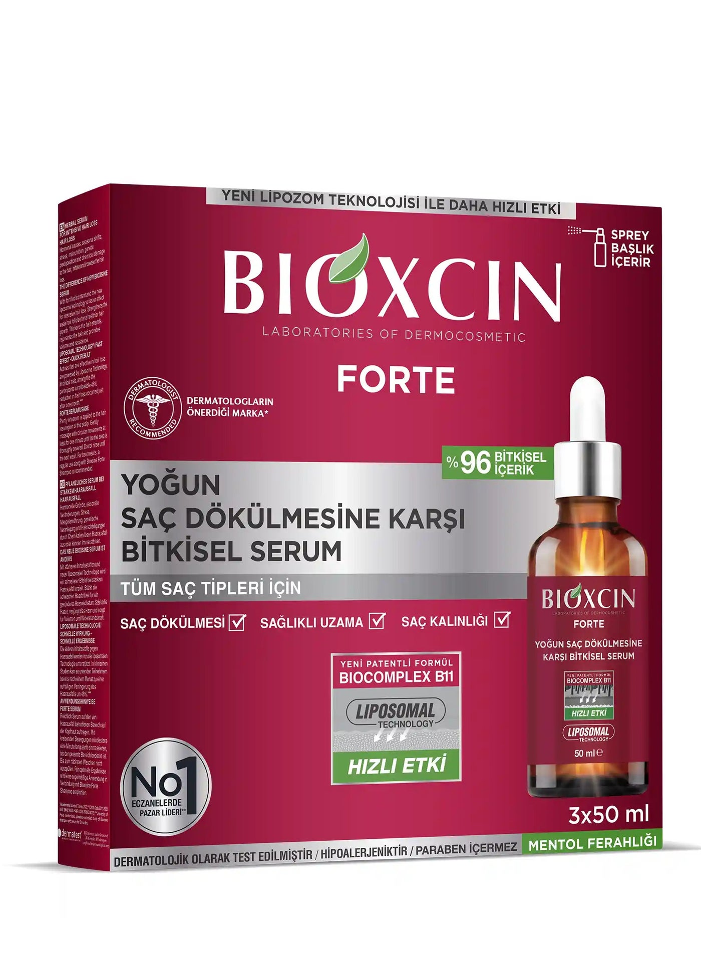 Intensive Hair Loss Serum (50 ml) – Leave-In Hair Treatment for Hair Loss & Thinning Hair, with BioComplex B11, Strengthens Hair Roots, Dermatologically Tested