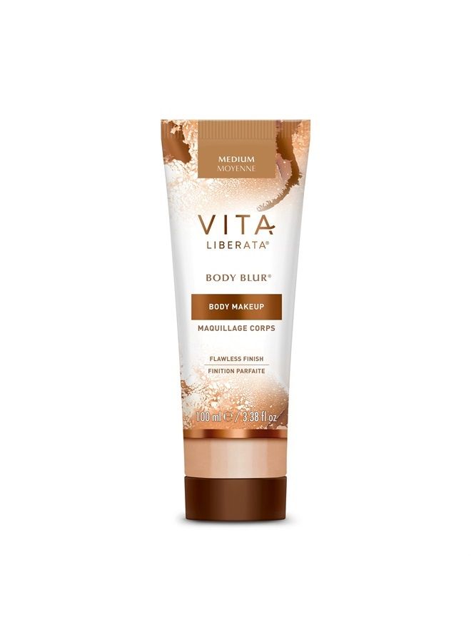 Body Blur, Leg and Body Makeup. Skin Perfecting Body Foundation for Flawless Bronze, Easy Application, Radiant Glow, Evens Skin Tone,  New Packaging