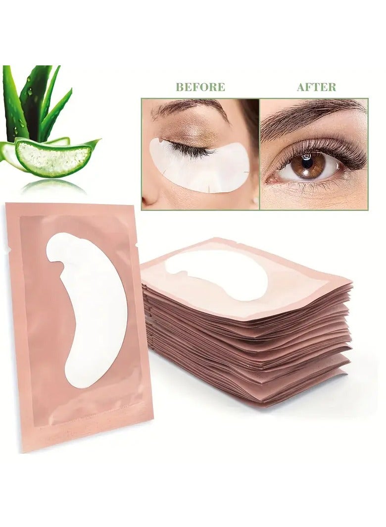 50pcs U-Shaped Eyelash Extension Pads, Non-Fragrant Eyelash Glue Isolation Pads For Eyelash Extension