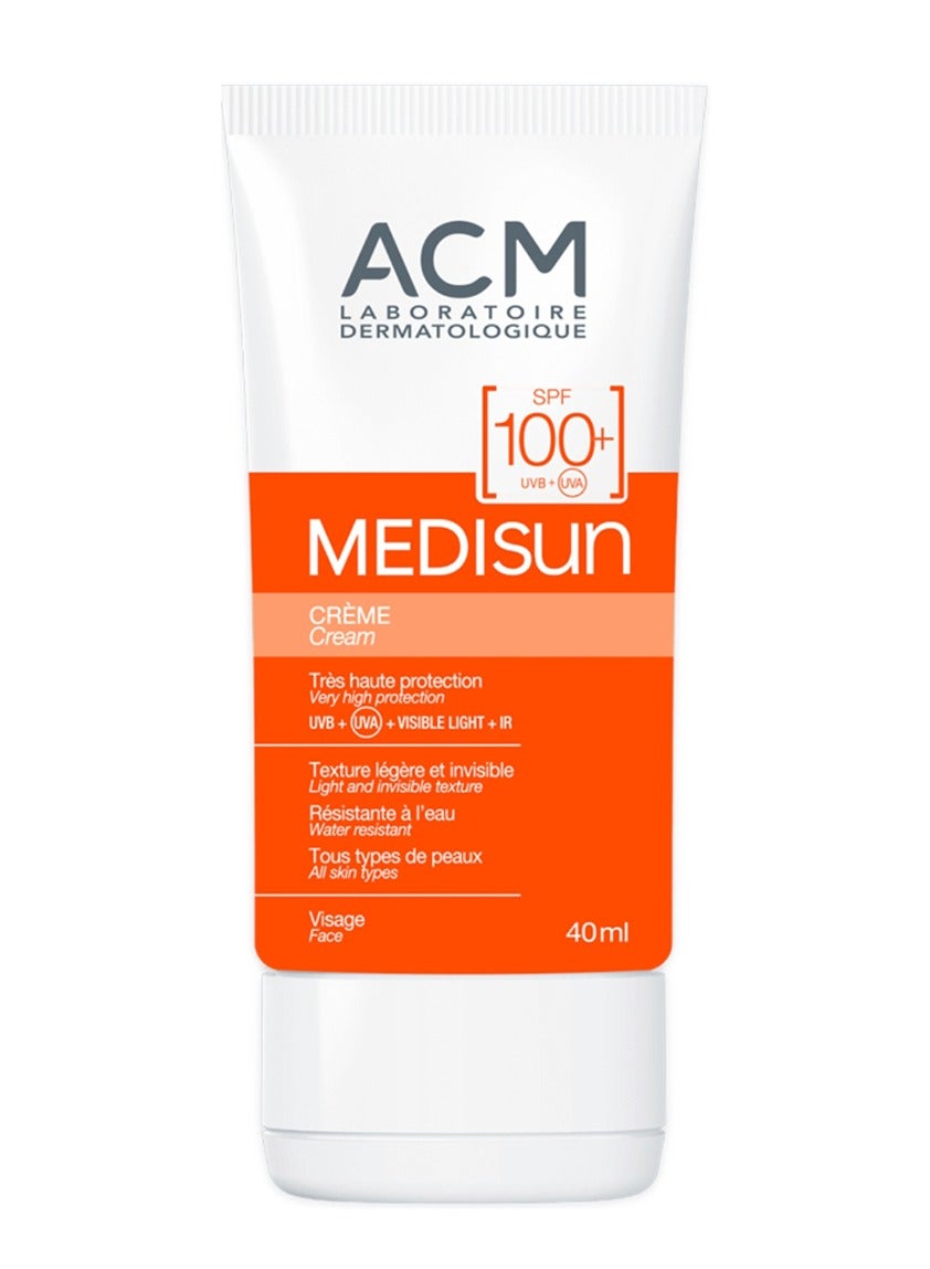 Medisun Cream SPF 100+, 40ml – Ultra High Protection Face Sunscreen for Sensitive Skin