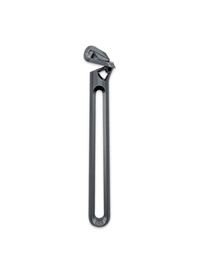 Genesis Single Blade Safety Razor for Thick Coarse Hair - Stainless Steel Pivoting Head, Stand & 10 Japanese Feather FHS Refills