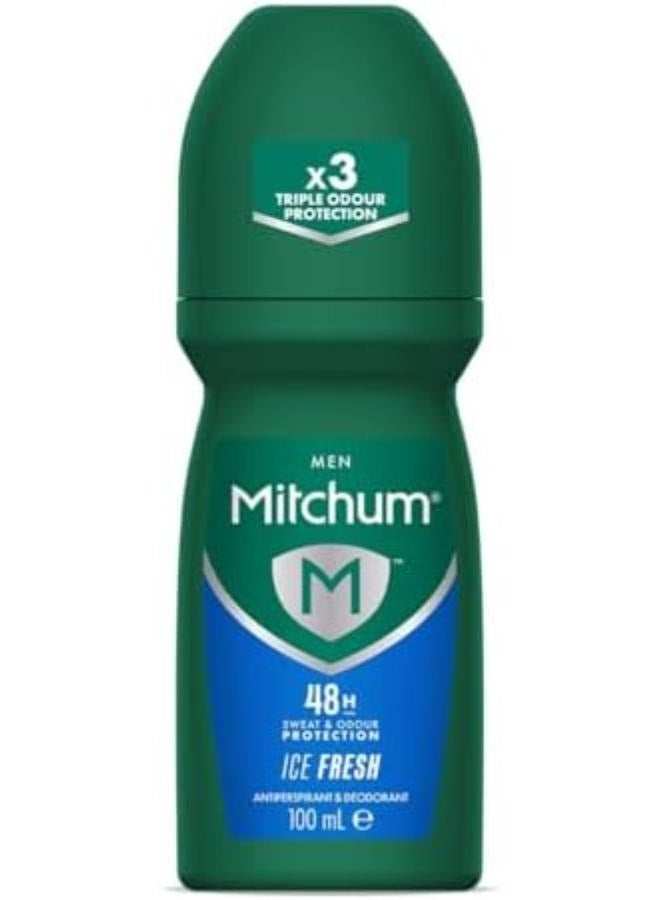 Men 48HR Protection Roll-On Deodorant & Anti-Perspirant Ice Fresh 100 ml