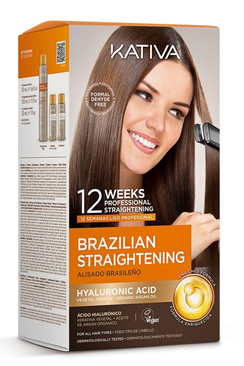 Keratin And Argan Oil Brazilian Straightening Kit Pack1