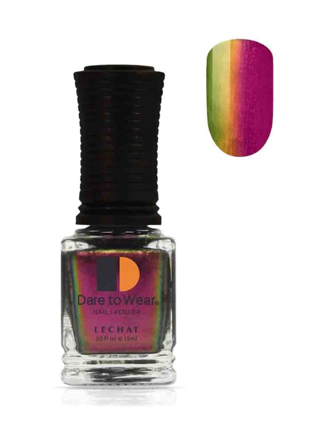 Nail Polish Color Berry To Gold To Green Metallic Finish By Lechat Metallux Mesmerize Mldw03