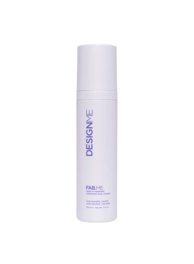 FAB.ME Leave-In Conditioner Spray | Detangles, Hydrates, and Controls Frizz | Heat Protector & Reduces Blow Dry Time | Adds Shine, is Color Safe and Ideal for Styling All Hair Types