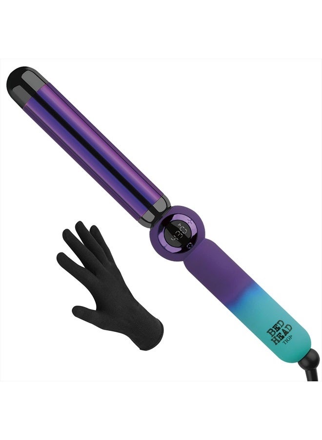 Rough Volume Digital Hair Curling Wand | Fast Heat Up and Massive Shine, (1-1/4 in)