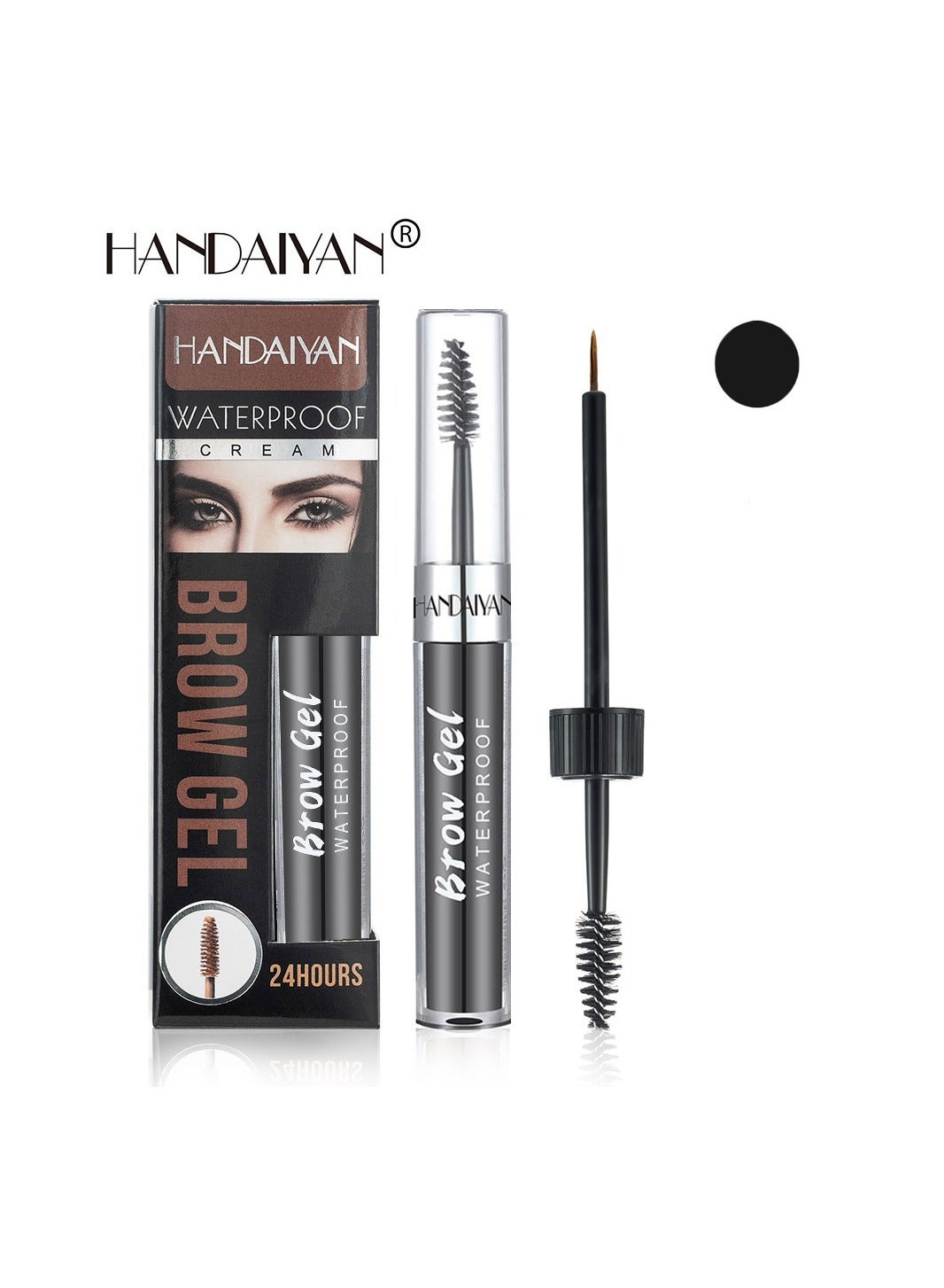 Eyebrow Pomade Waterproof Long Lasting Gel Cream Brow Pomades Soap Brow Kit Wax Dipbrow Pomade Dip Brows Styling Wet,Soft Smooth Enhancers Highly Pigmented Eyebrow Color With Eyebrow Brush For Eyebrow
