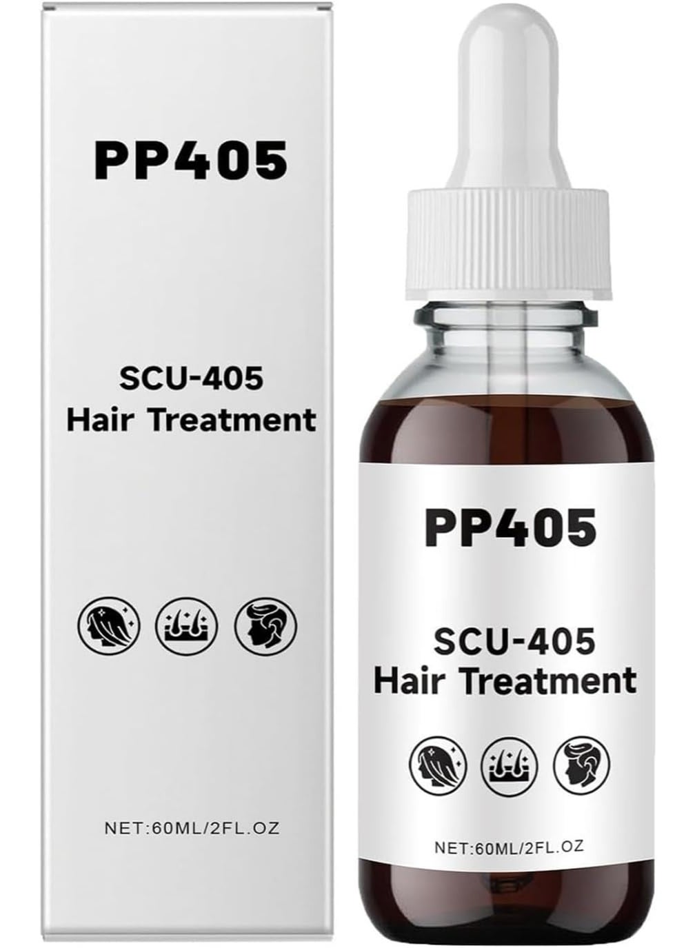 PP405 Hair Treatment, SCU-405 Hair Growth Oil, Anti-Hair Loss Serum, Scalp Nourishing Oil, Damage Repair, Loss Prevention, Quickly Absorbed & Non-Greasy (1pc)