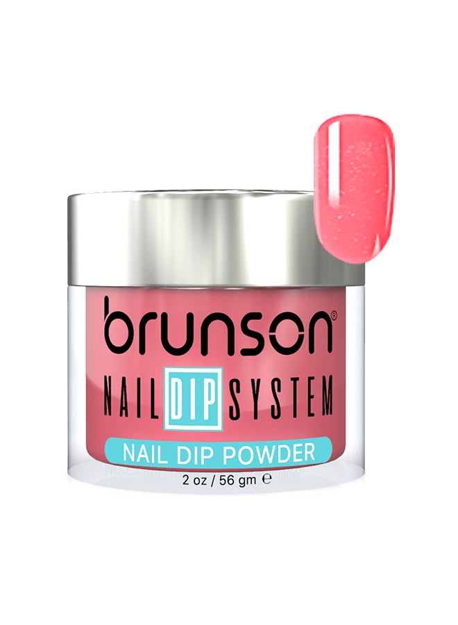 Nail Dip Powder Dip And Buff System Color 56gm, French Nail Art Starter Manicure Salon DIY At Home Odor Free And Long Lasting No Needed Nail Lamp Curing DBK097