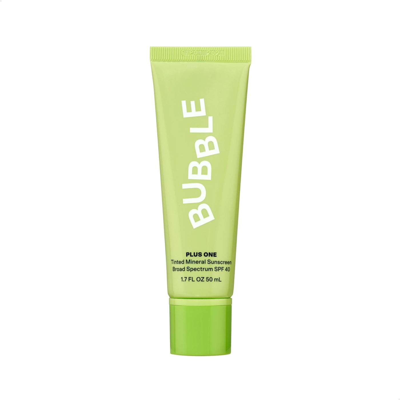 Bubble Daily Mineral Sunscreen Broad Spectrum SPF 40 - Tinted Sunscreen for Face with Zinc Oxide & Omega 3 Fatty Acids - Hydrating & Blurring Formula Suitable for All Skin Types (50ml)
