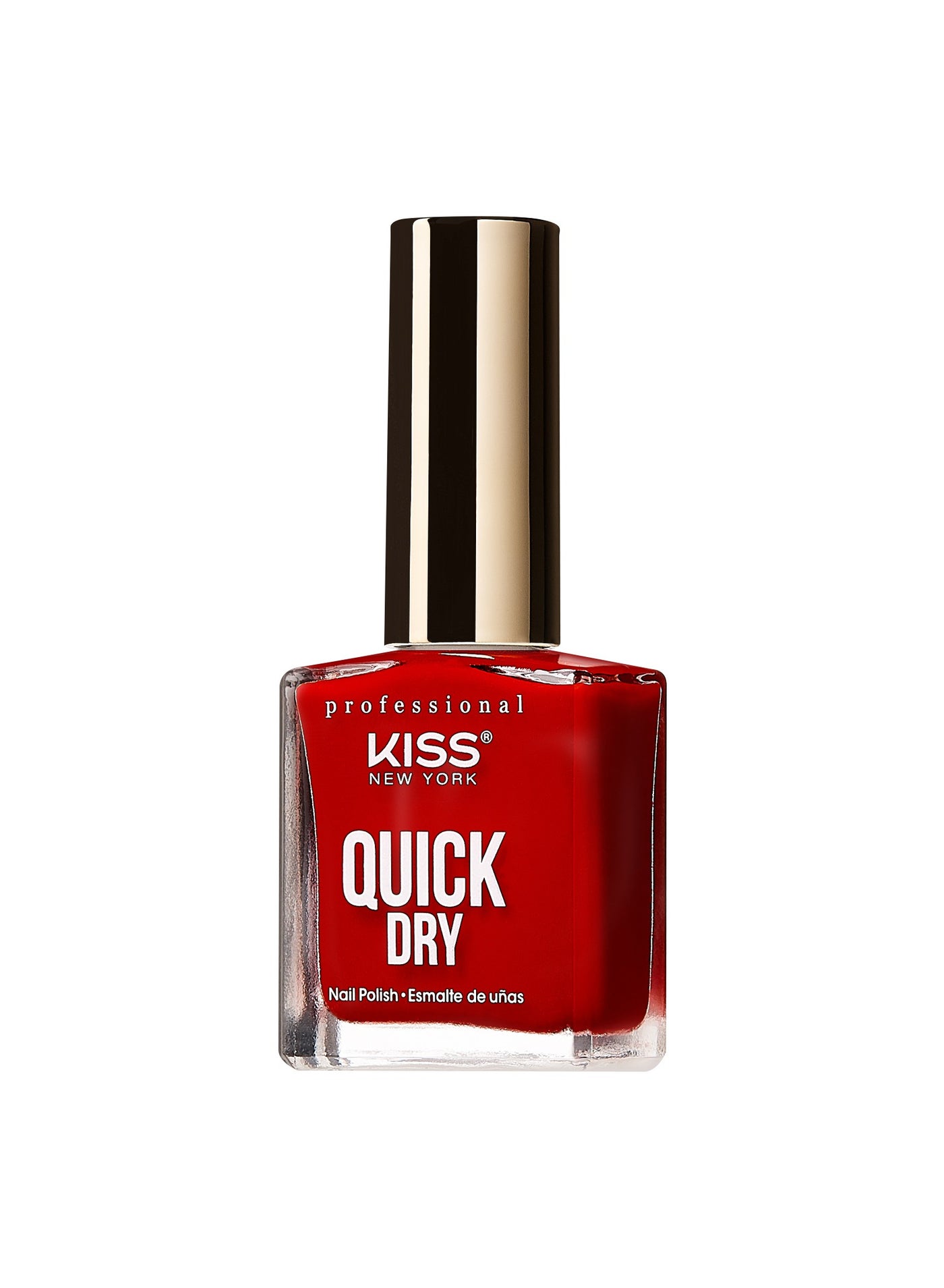 Kiss Quick Dry Nail Polish Ready Set Red QP04 - image 2