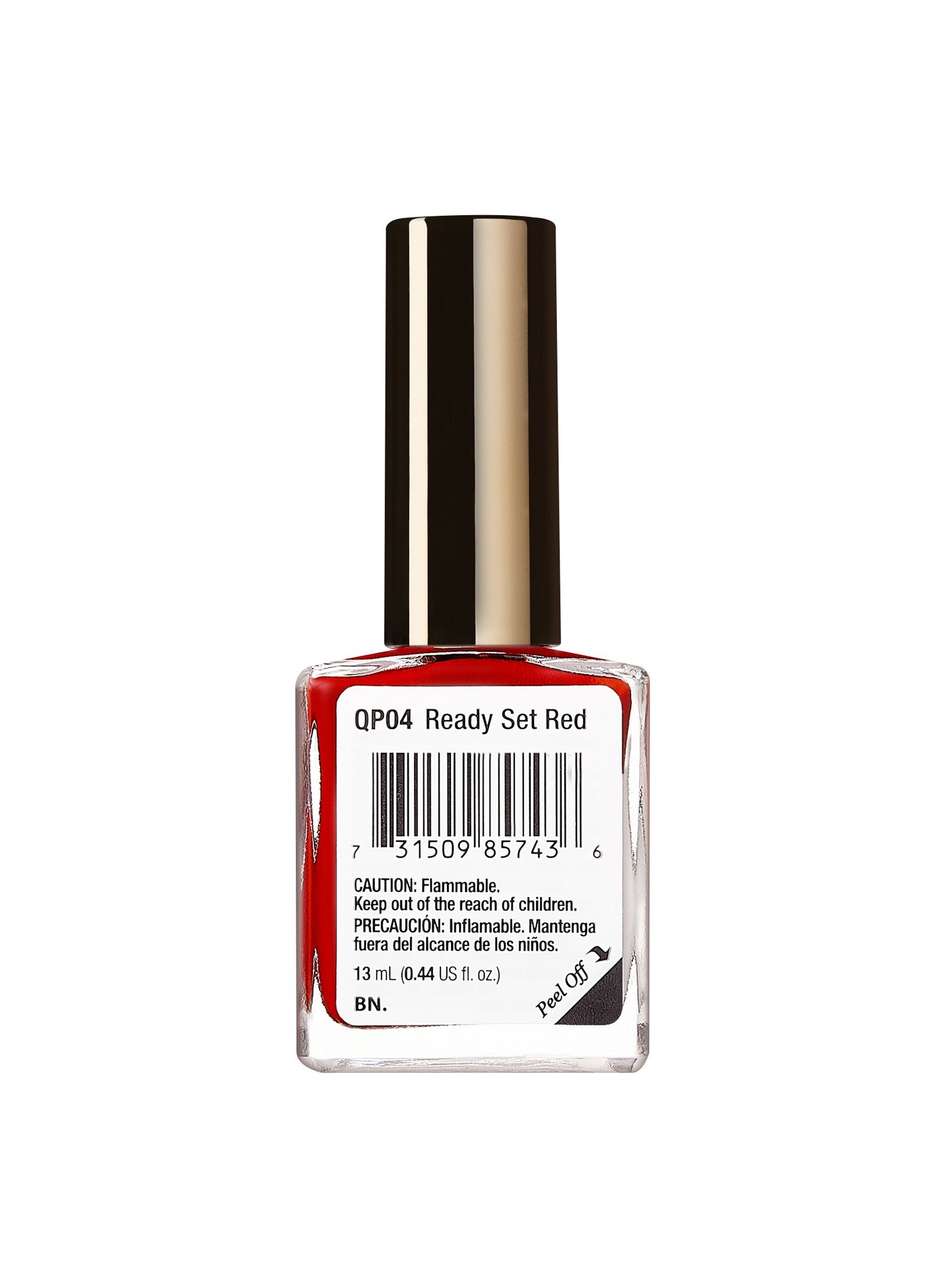 Kiss Quick Dry Nail Polish Ready Set Red QP04 - image 3