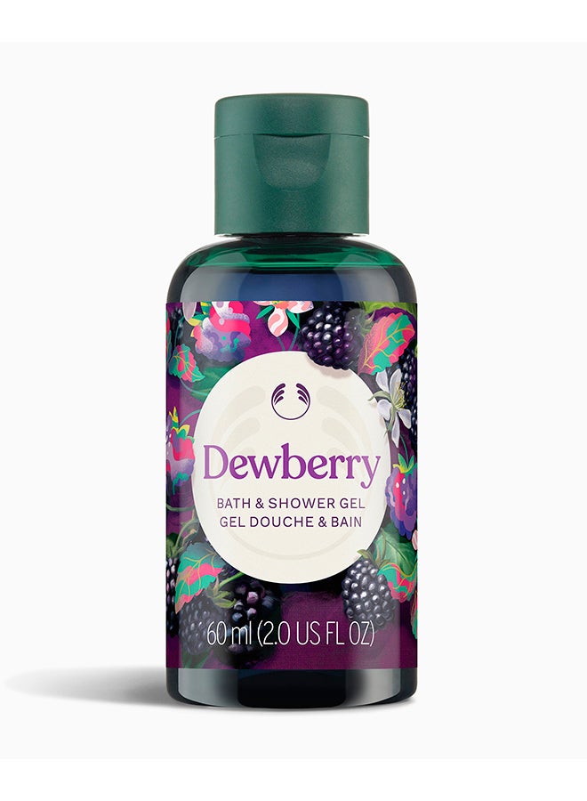 The Body Shop Dewberry Shower Gel 400ml – Value Size Purification for Dry Skin, Glycerin, Refreshing Wash for Dehydration Relief 400ml