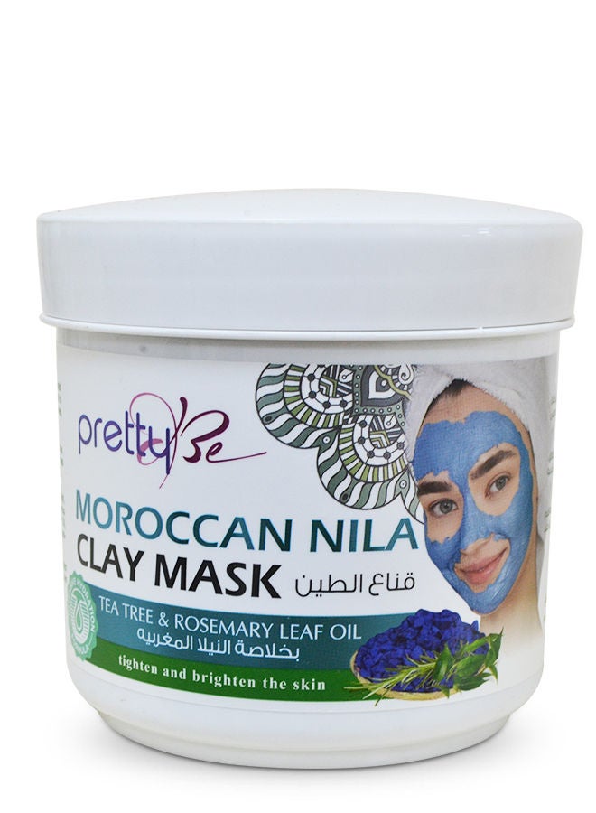 Moroccan Nila Clay Mask, Tea free & Rosemary Leaf Oil, Tighten and Brighten the Skin 600ml